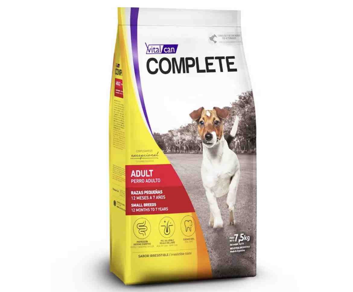 COMPLETE PERRO ADULTO RAZA PEQUEÑA X 7,5 KG 