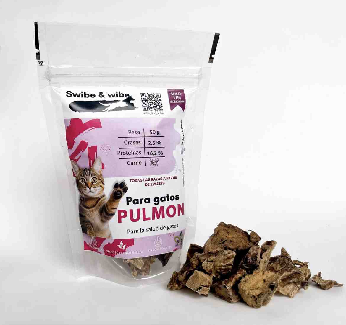 SWIBE % WIBE PULMON PARA GATOS X 50g