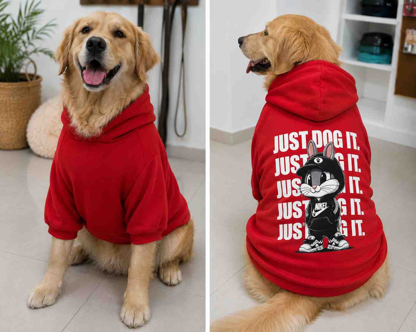 BUZO NIKE BUGS BUNNY ROJO TALLE MAXI LOMO 63 PECHO 85 CM )