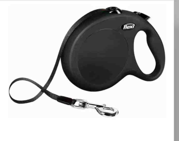 Flexi New CLASSIC, cinta, L: 5 m, negro, 50 kg.