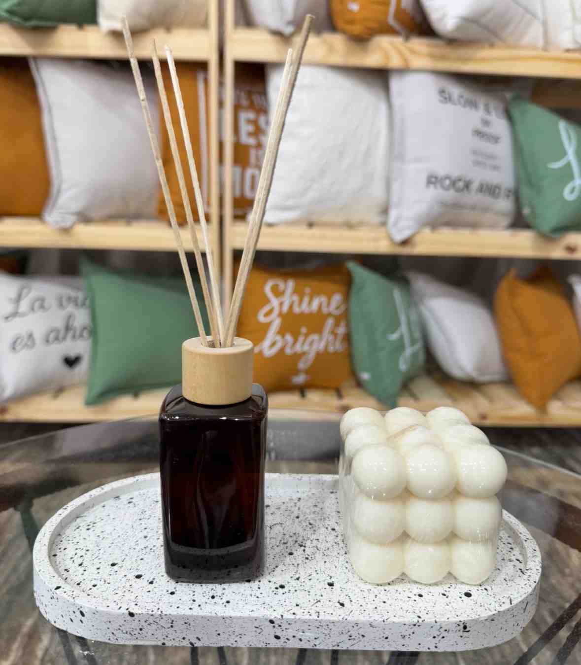 CONTENEDOR DIFUSOR FLOR CON TAPA DE MADERA 125CC
