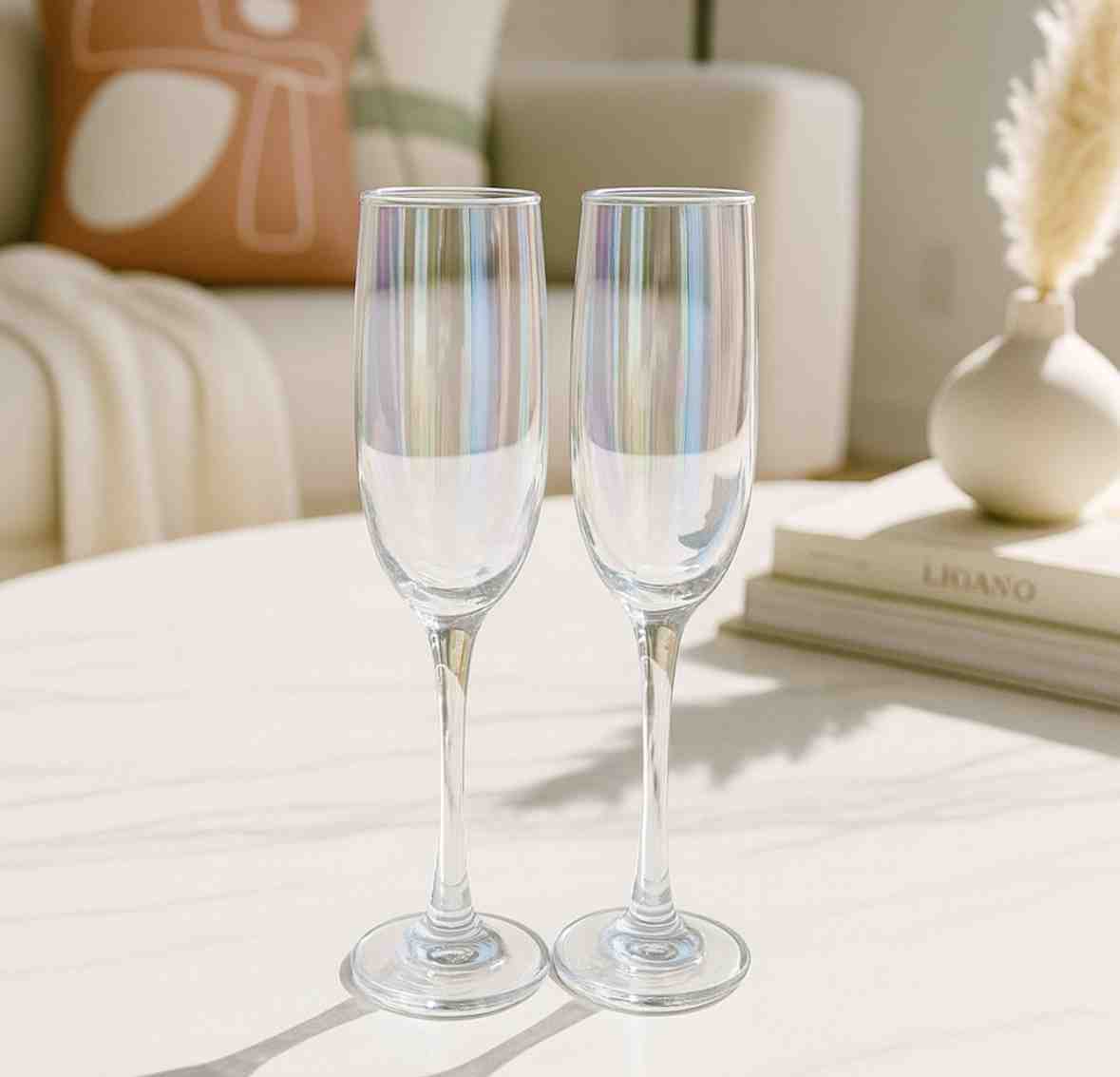 COPAS CHAMPAGNE TORNASOL SET X 2