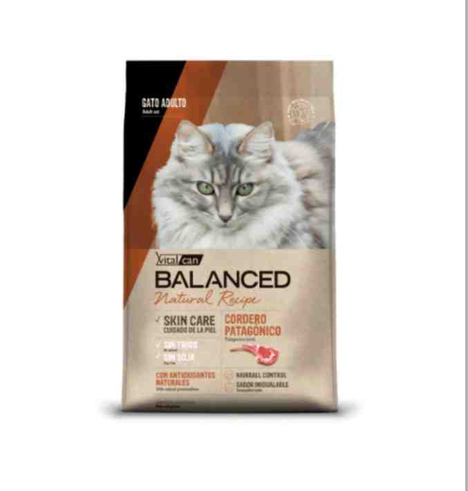 BALANCED GATO NATURAL RECIPE CORDERO x 7.5KG
