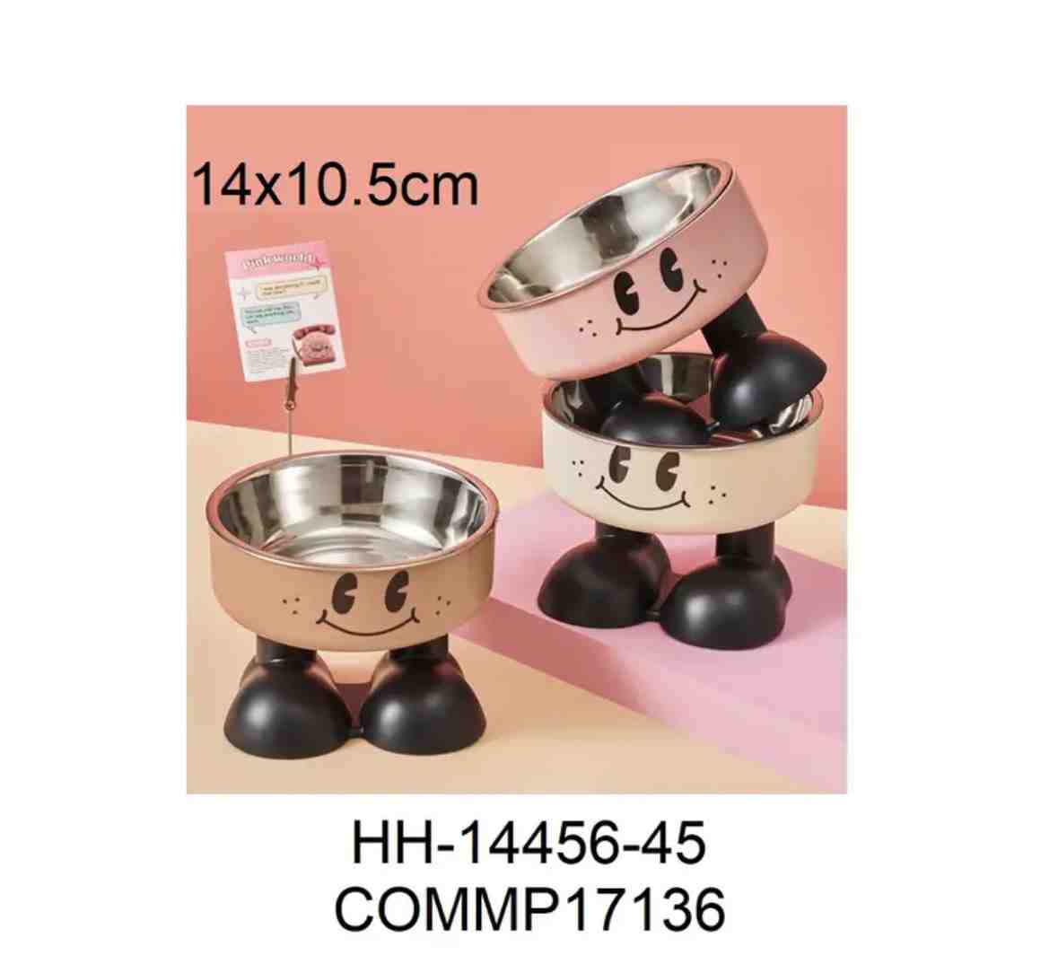 MODAPET HH-14456-45 COMEDERO ACERO CON PATAS