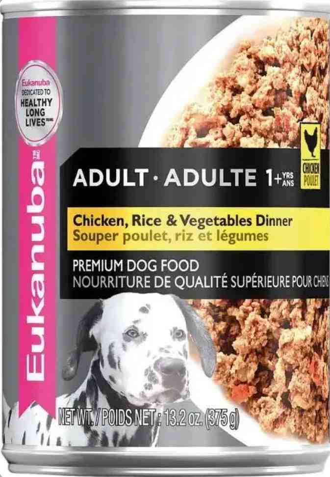EUKANUBA LATA PERRO ADULTO POLLO Y VEGETALES PATE 375G