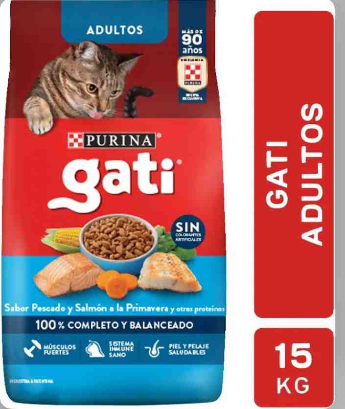 GATI GATO ADULTO PESCADO Y SALMON X 15KG
