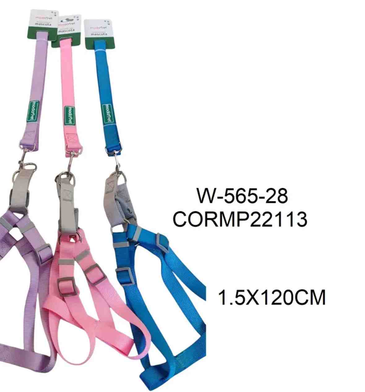 MODAPET CONJUNTO PRETAL Y CORREA S W-565-28