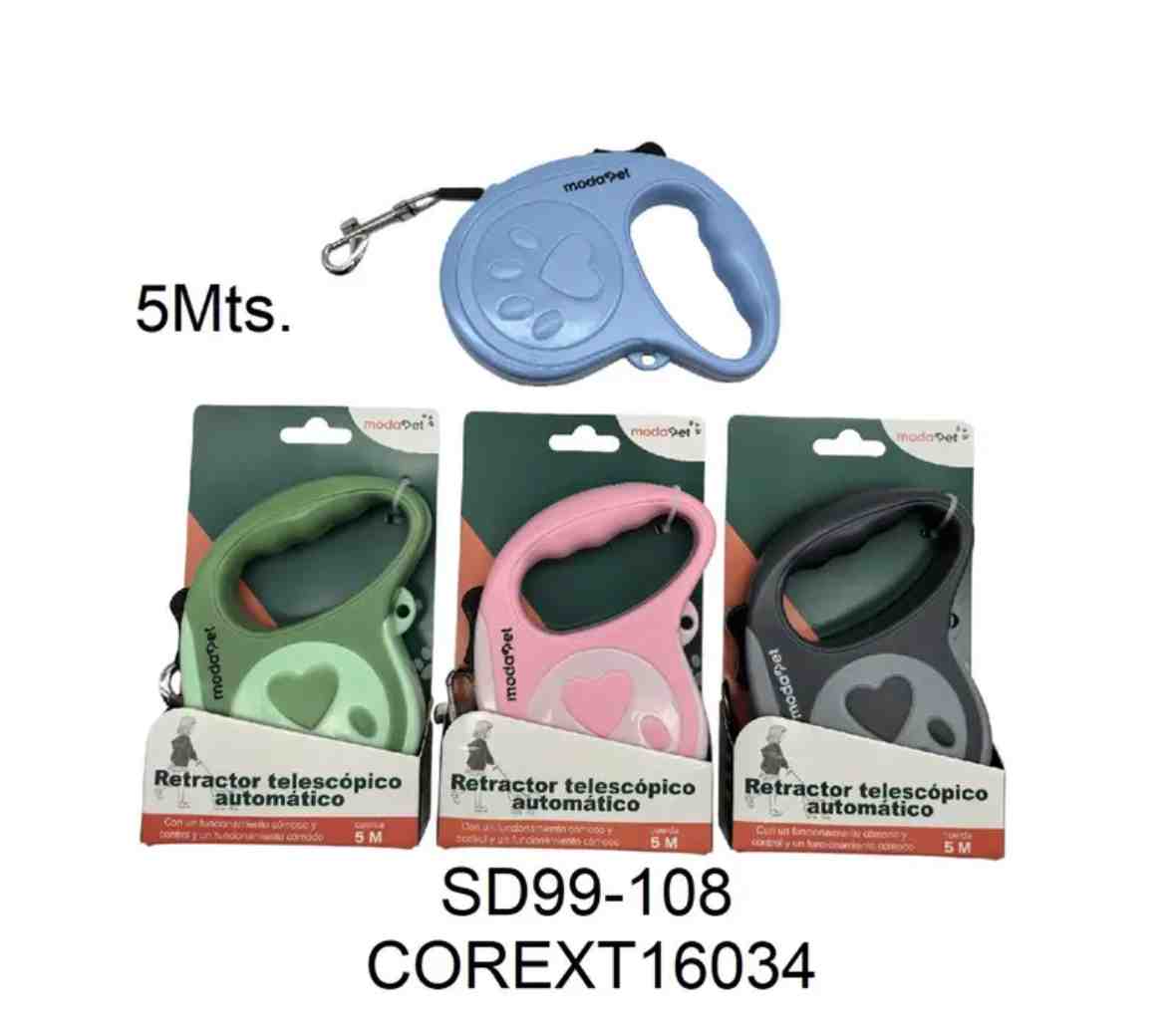MODAPET CORREA EXTENSIBLE 5M CUERDA SD99