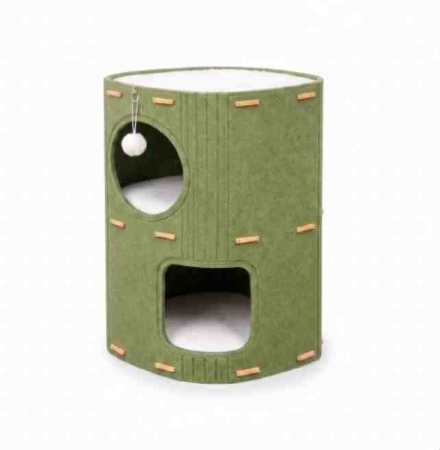 BEEPAW CAMA CUCHA RASCADOR PLEGABLE VERDE
