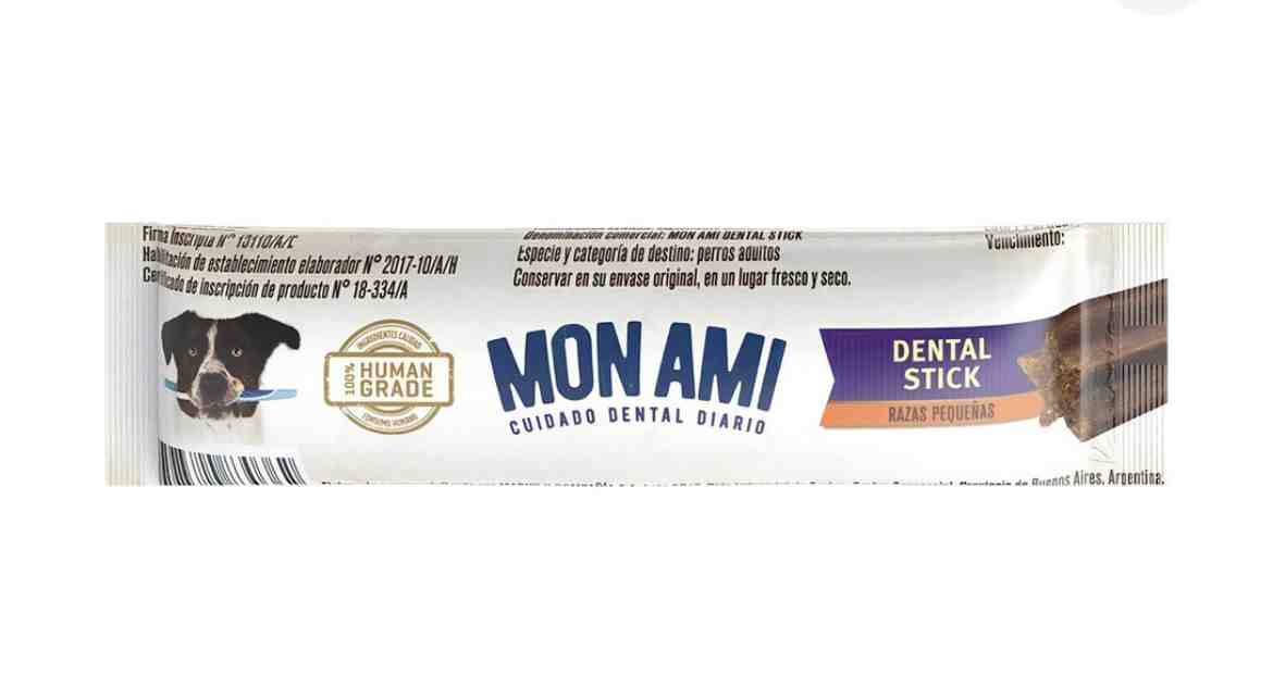 MON AMI DENTAL STICK RAZA PEQUEÑA X 25GM 