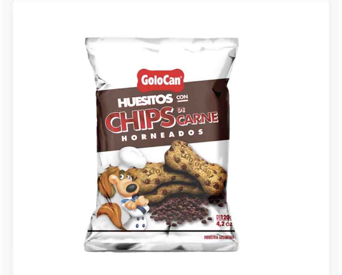 GOLOCAN CHIPS DE CARNE 120 GM 