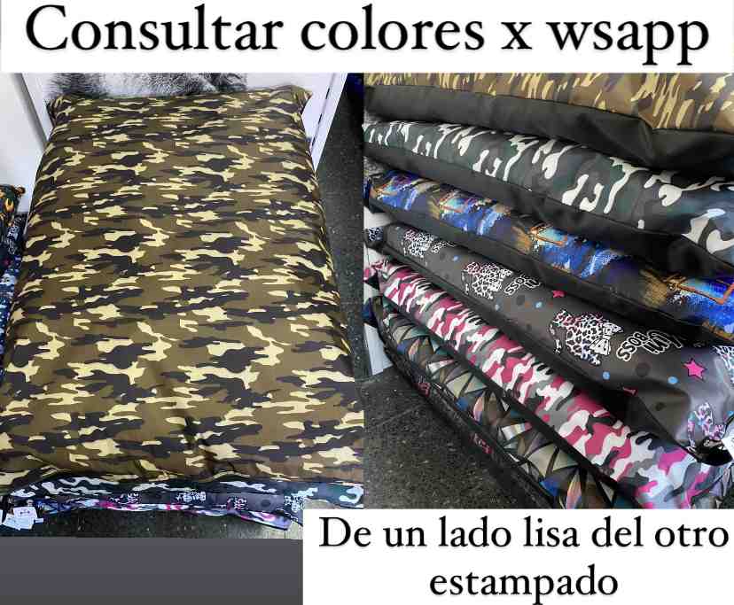 COLCHONETA CON FUNDA ANTIDESGARRO 4 70 X 95 CM 