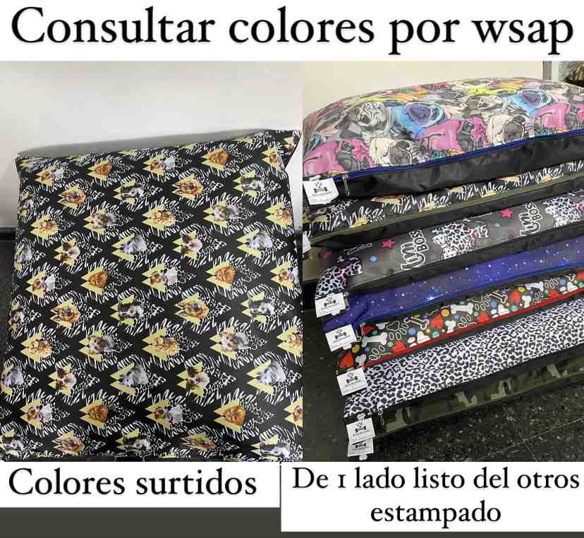 COLCHONETA CON FUNDA ANTIDESGARRO (1)  50 X 60 CM