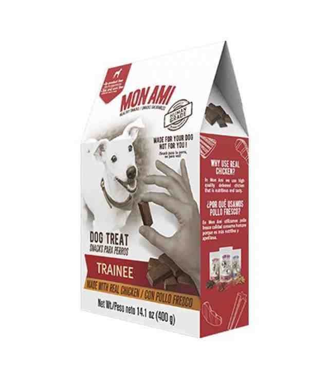 MON AMI TRAINEE SNACKS SABOR POLLO X 400 G