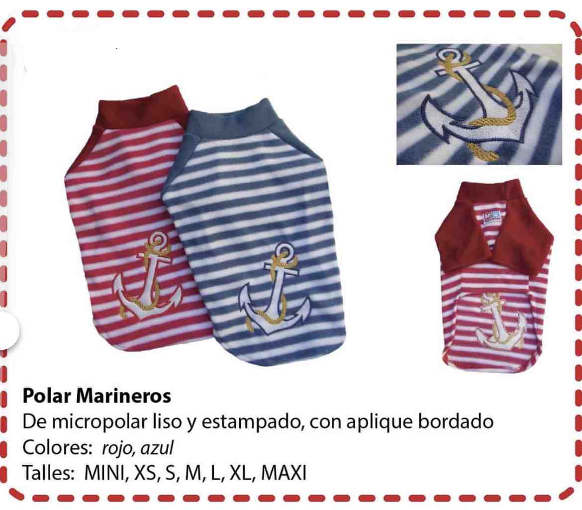 BUZO POLAR MARINERO ROJO TALLE L 