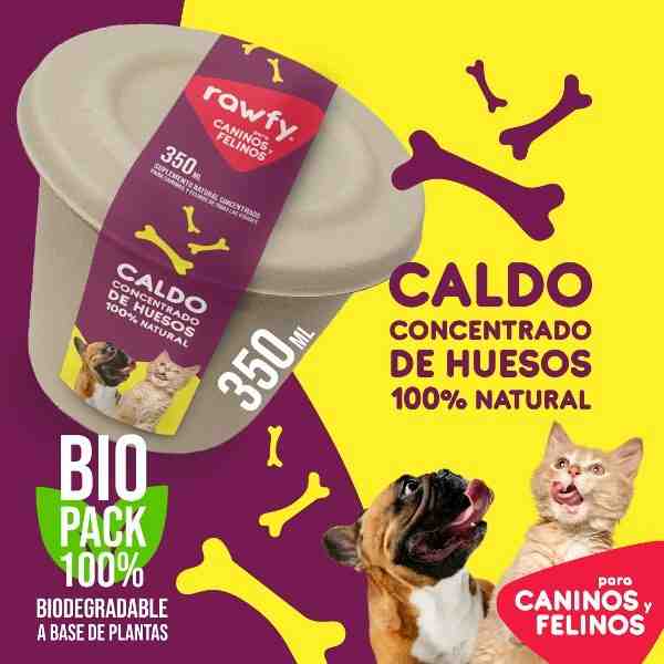 CALDO DE HUESO RAWFY NATURAL 350ML POTE BIO