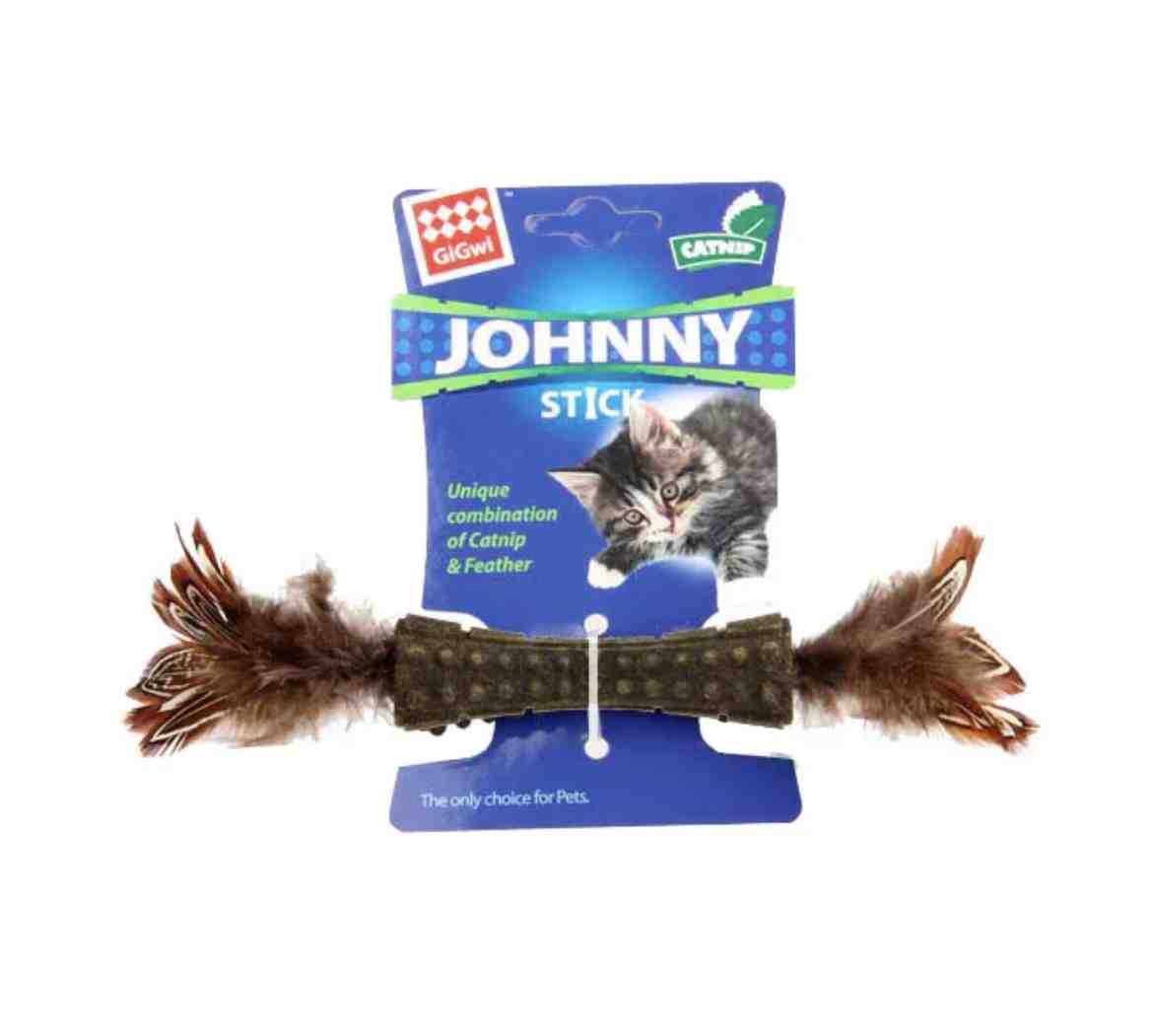7093 GIGWI  CATNIP JOHNNY STICK/DOUBLE 
