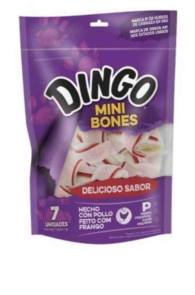 DINGO MINI BONES RAZAS PEQUEÑAS X 7 UNIDADES