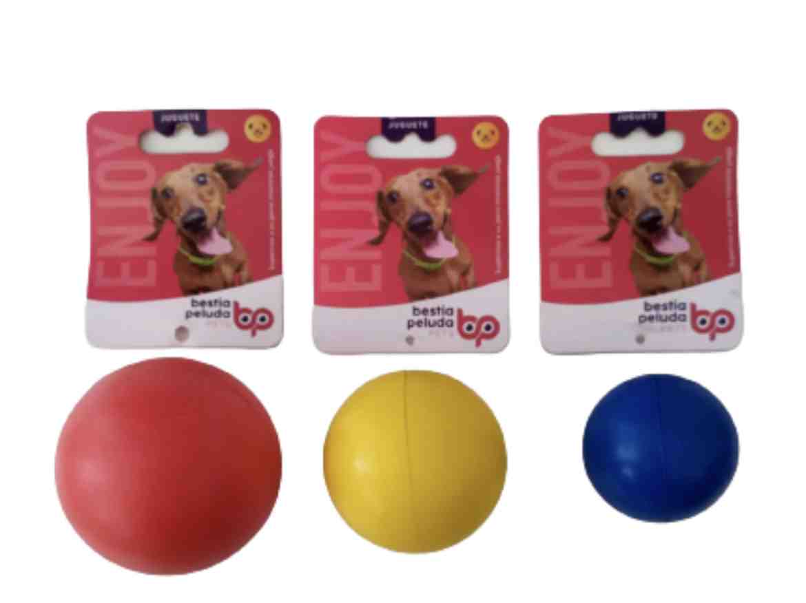 BP031 Pelota maciza, caucho natural, ø 5 cm