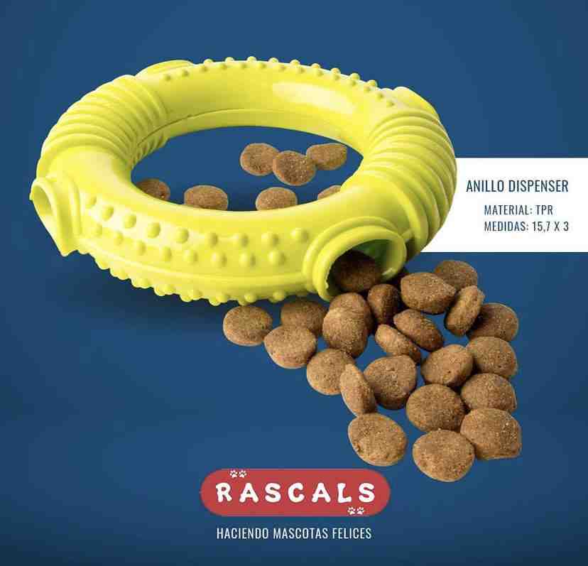 JUP93819A ANILLO Juguete dispensador snack AMARI