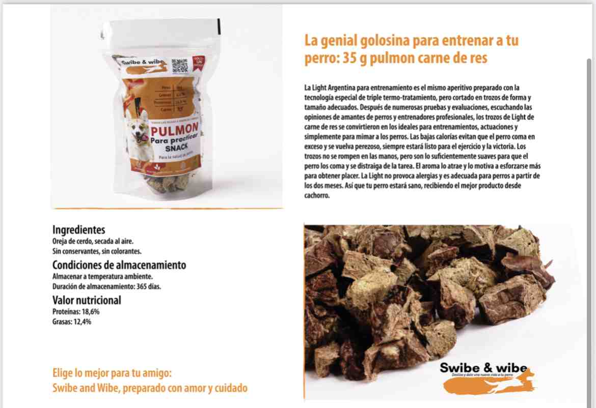 SWIBE & WIBE PULMON X 50 G