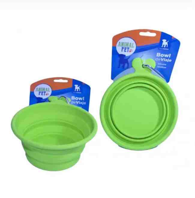 SL302715-VE COMEDERO/BEBEDERO PLEGABLE  M VERDE