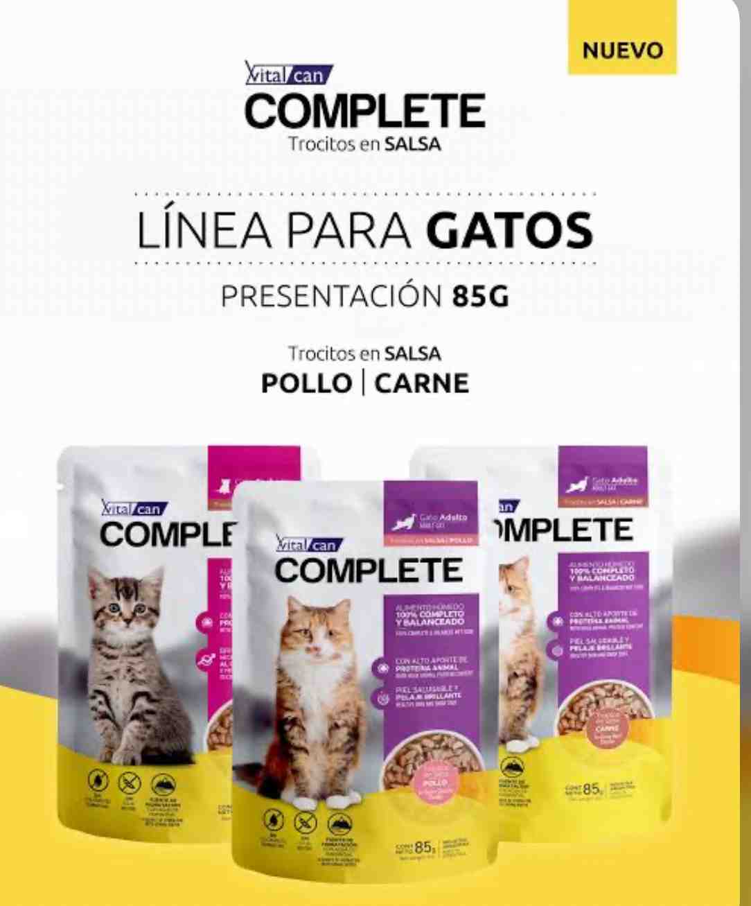 POUCH COMPLETE GATO ADULTO POLLO 85GM
