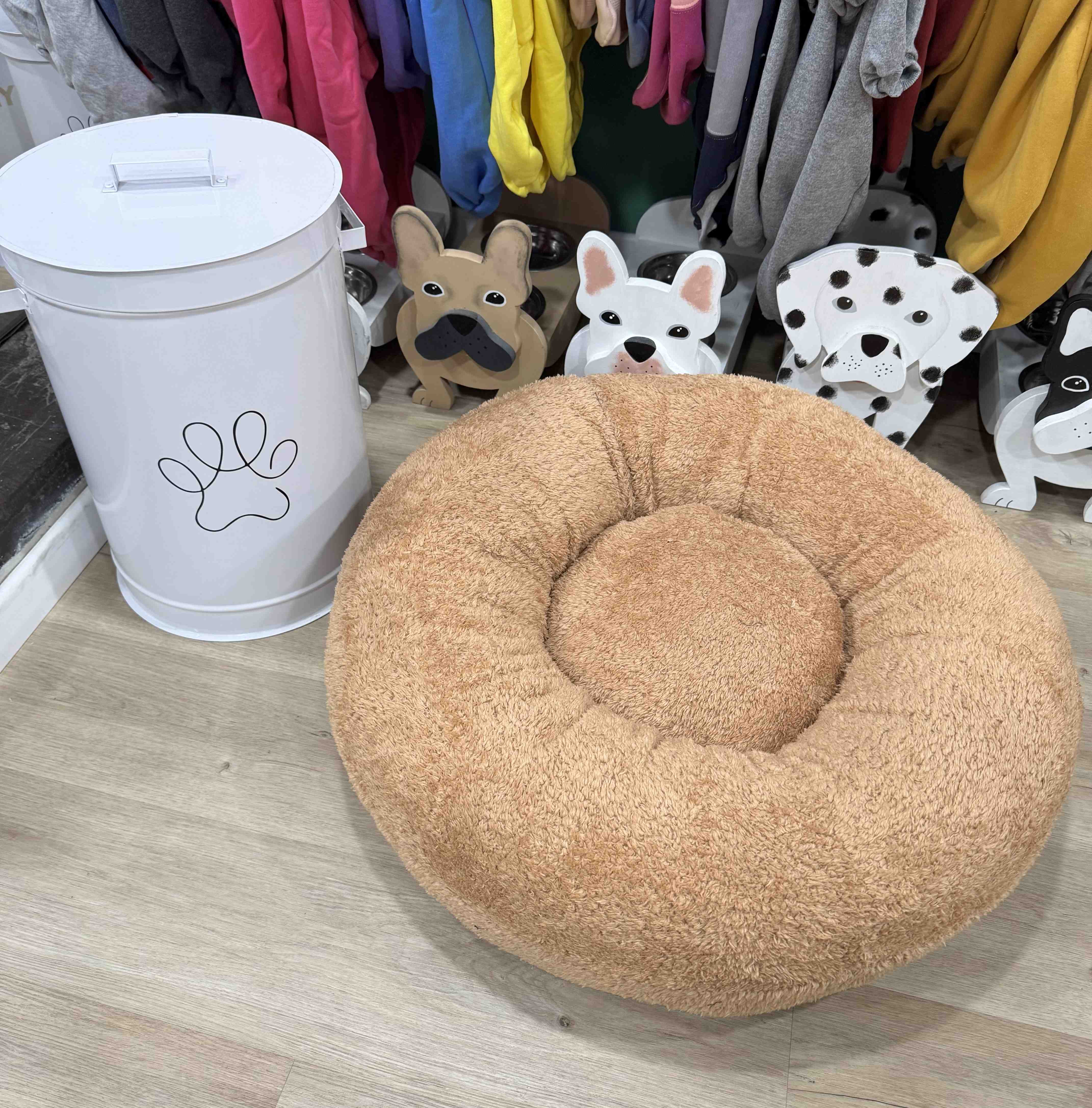 MOISES ANTIESTRES CAMEL 70 CM desmontable relleno vellón siliconado