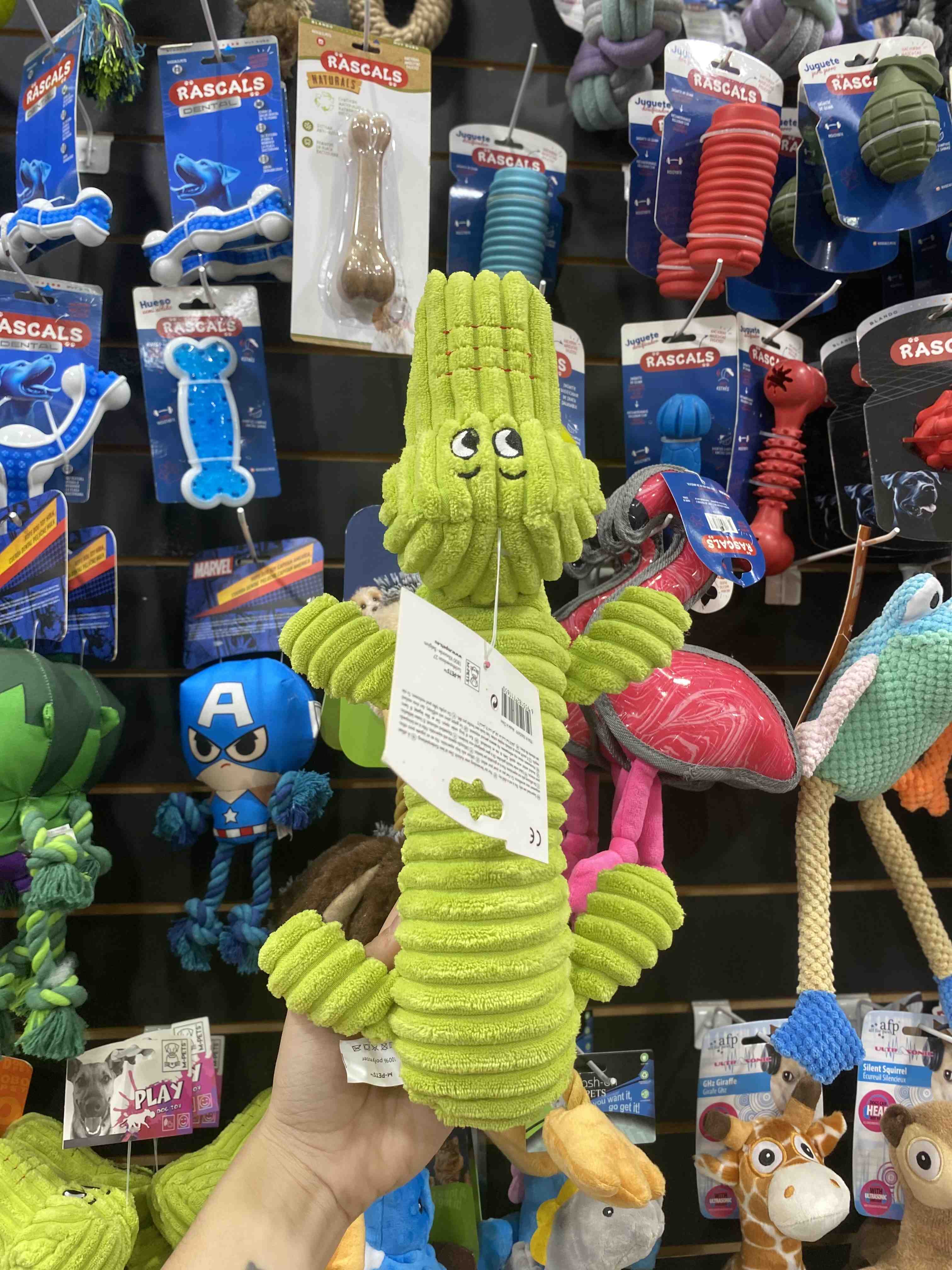 COCODRILLO CON CHIFLE  DOG TOY