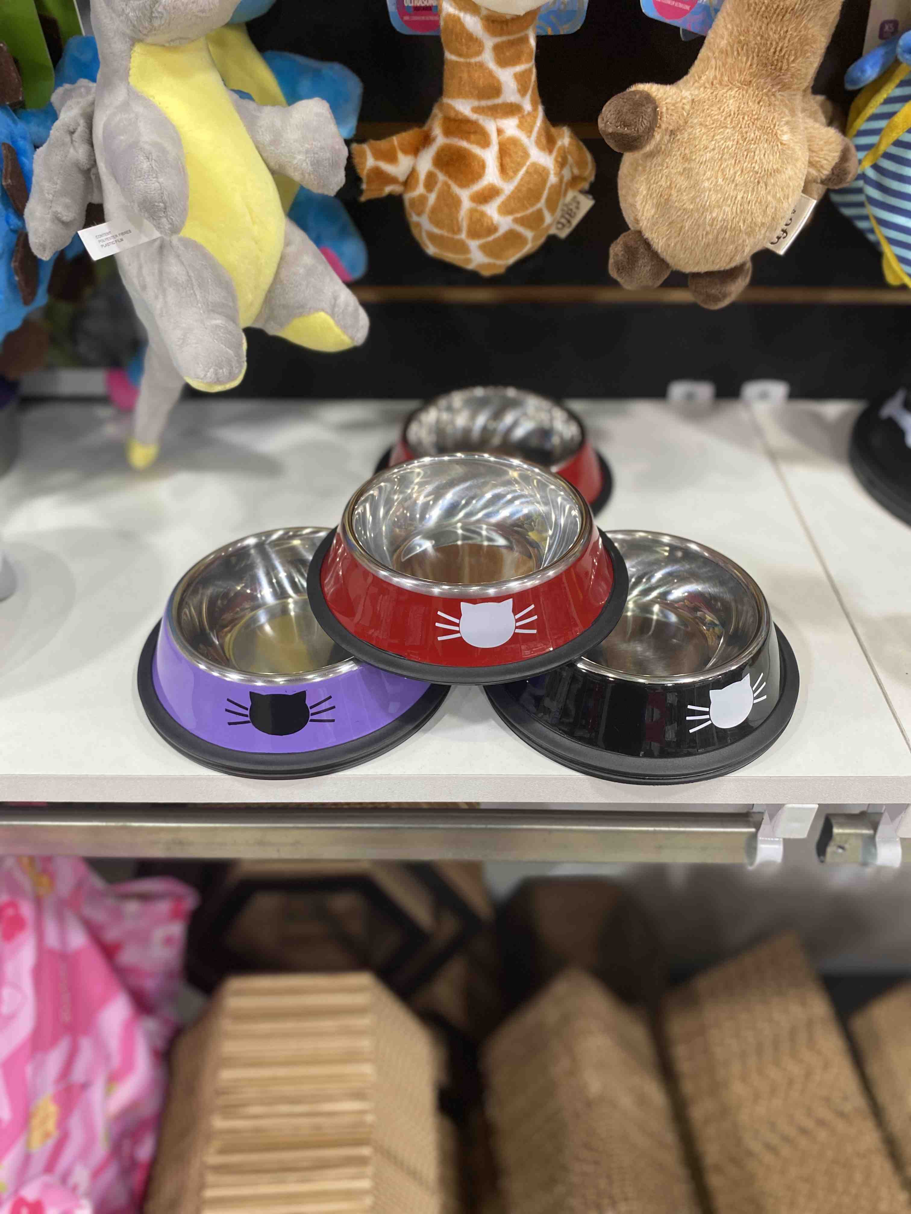 24263 COMEDERO ACERO GATO 11 cm (consultar colores)