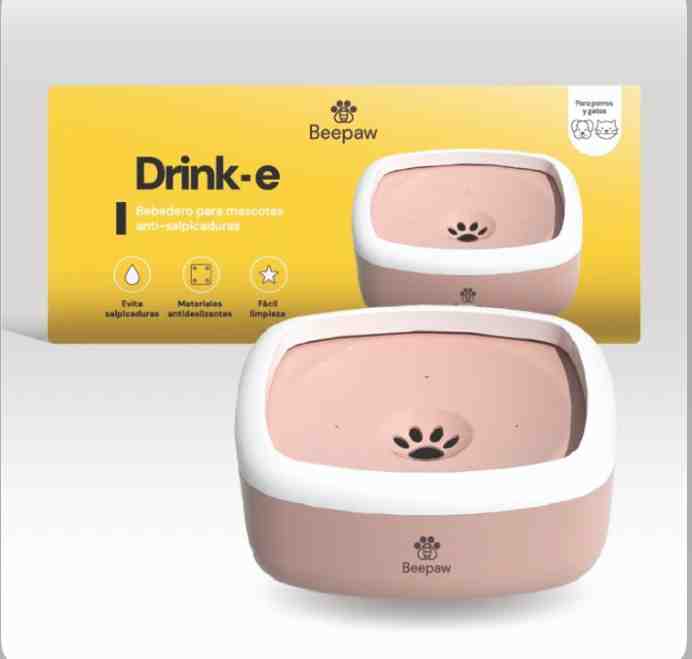 BEBEDERO ANTIDERRAME ROSA