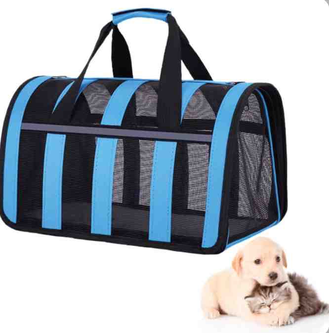 BOLSO DE RED CELESTE L 49CMX28CMX26CM