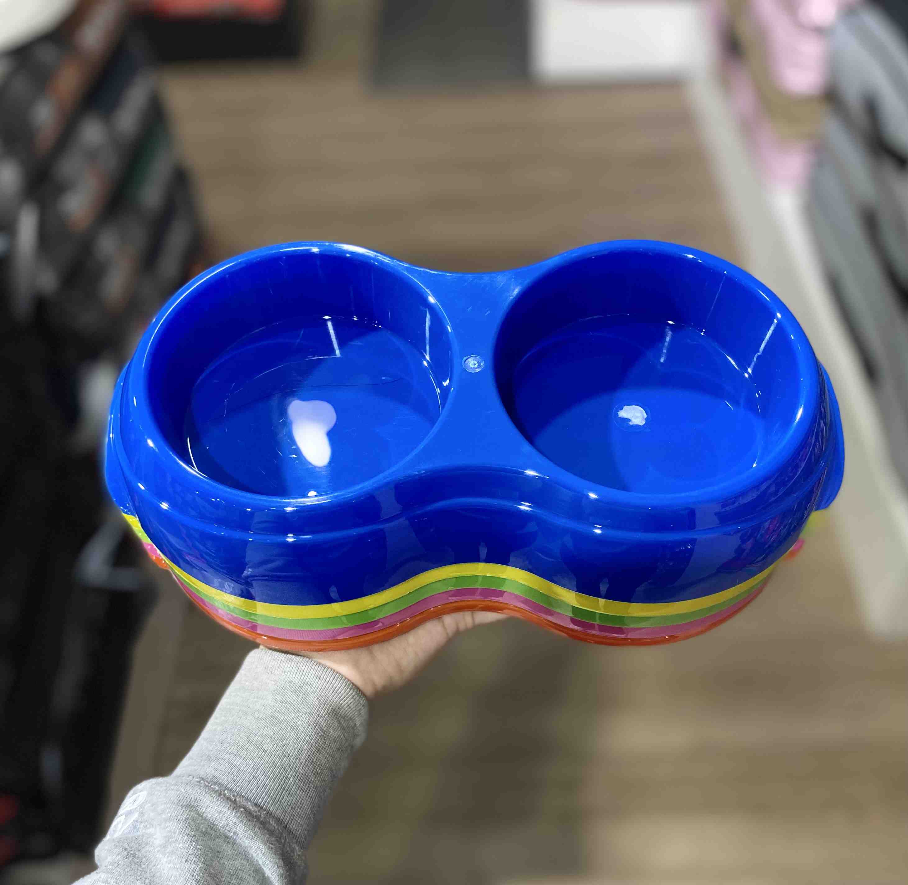 COMEDERO DOBLE PLASTICO MEDIANO