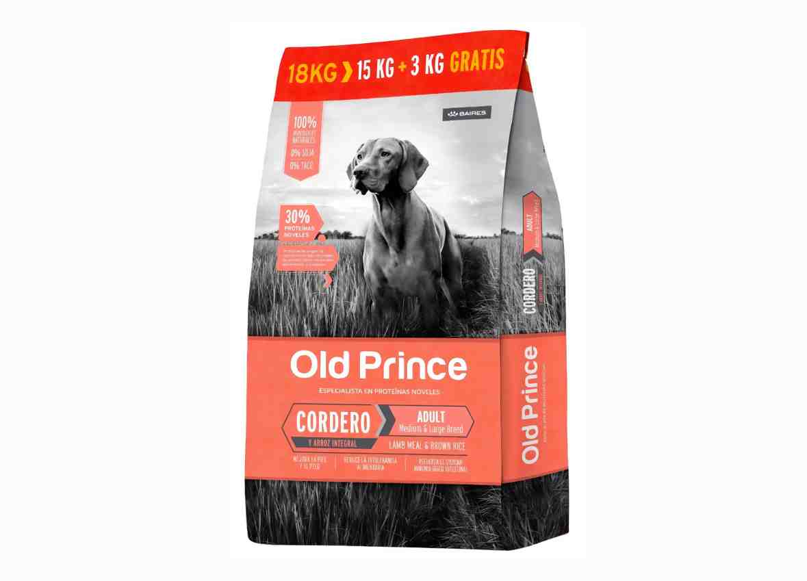 OLD PRINCE CORDERO ADULTO  MEDIANO X 15 + 3kg 