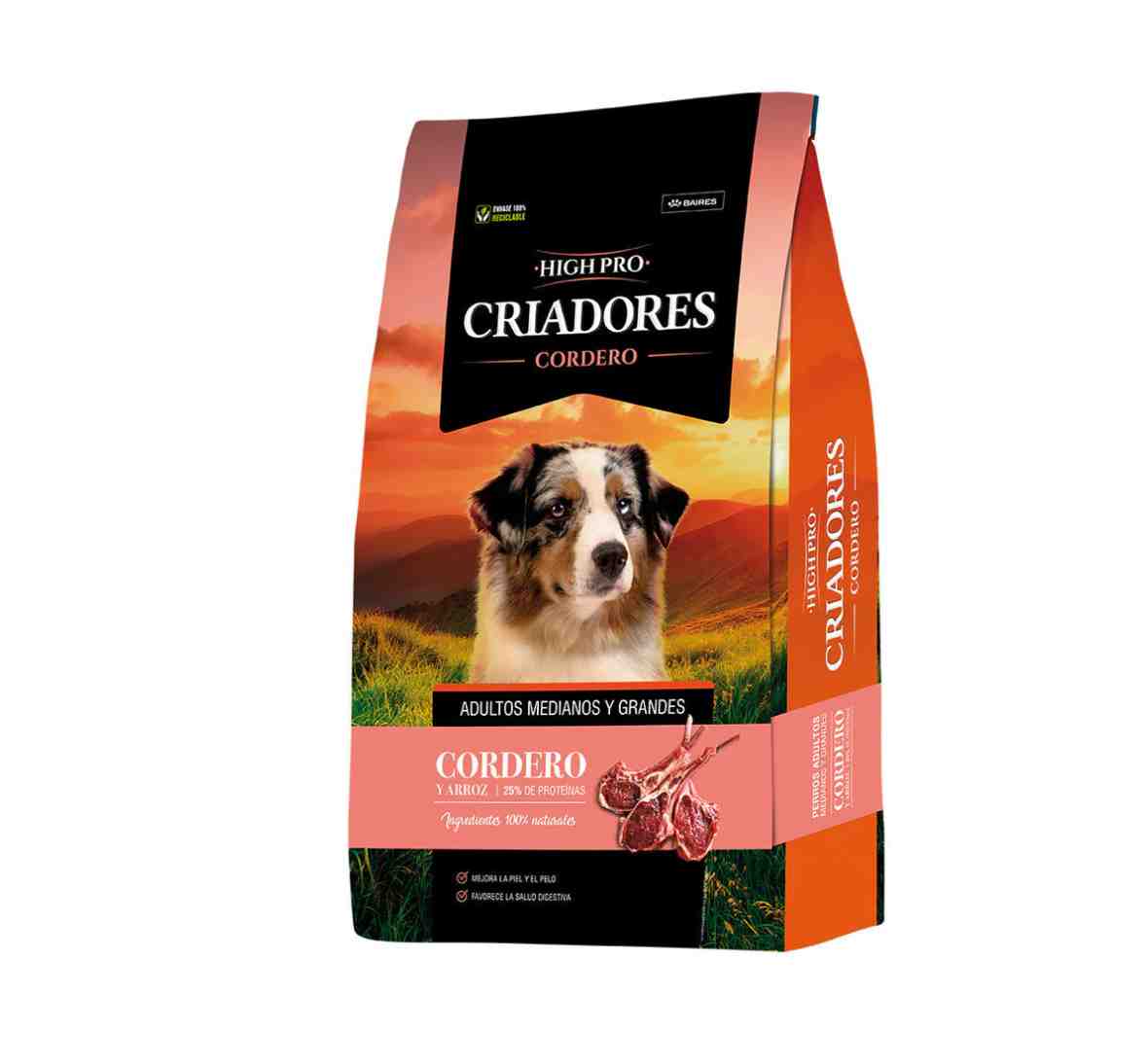 MAITENACE CRIADORES HIGH PRO  CORDERO X 20 KG + 3 KG GRATIS