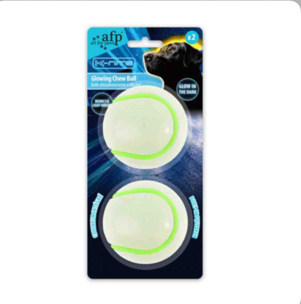 3304 AFP  PACK X 2 PELOTAS GLOW IN THE DARK