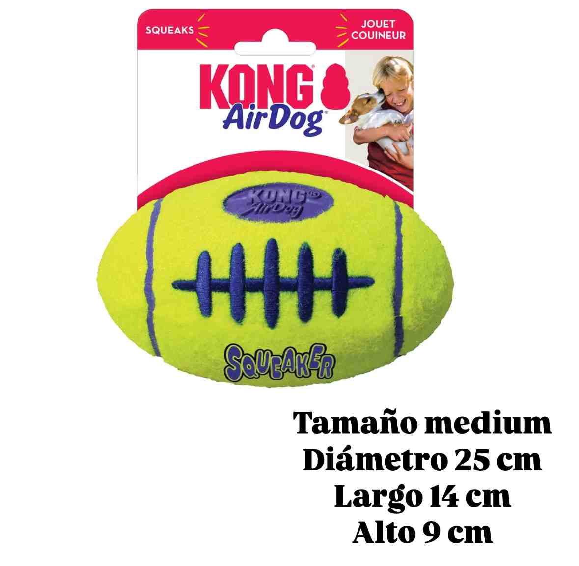 ASFB2 KONG AIR DOG FOOTBALL MEDIUM