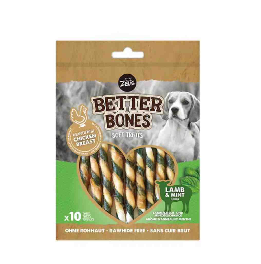 BONES PALITO DE CORDERO Y MENTA ENVUELTO EN POLLO 10 unid