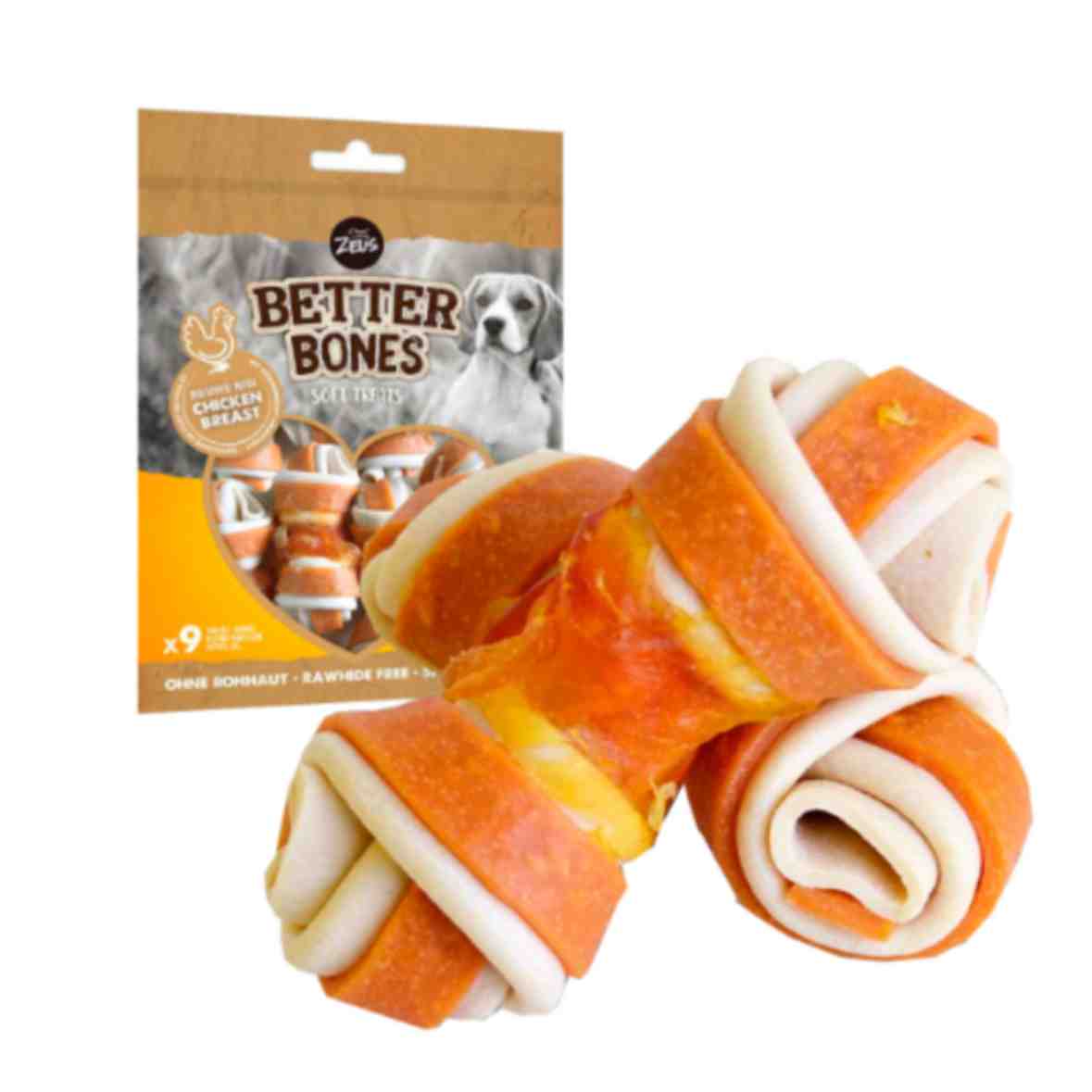 BONES HUESO DE POLLO ENVUELTO CON POLLO X9 U