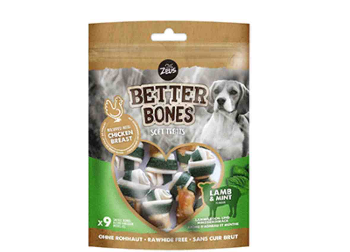 BONES HUESO CORDERO Y MENTA ENVUELTO EN POLLO X9U