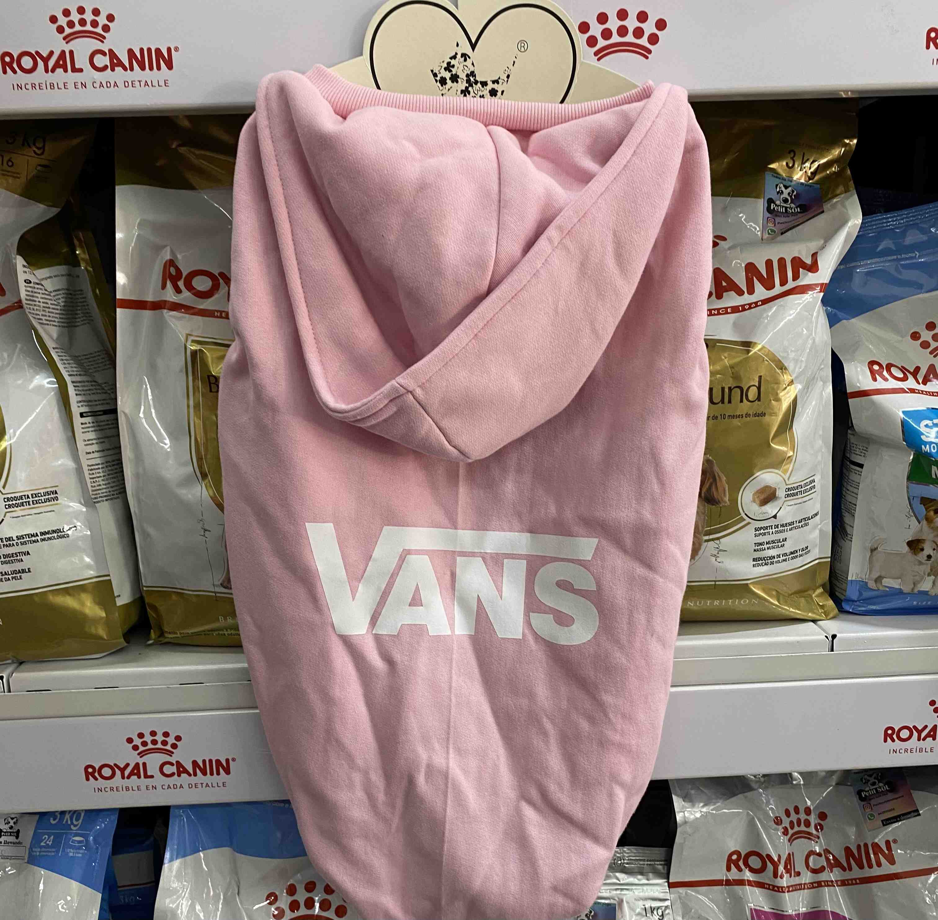 CHALECO VANS T7 ROSA BEBE 